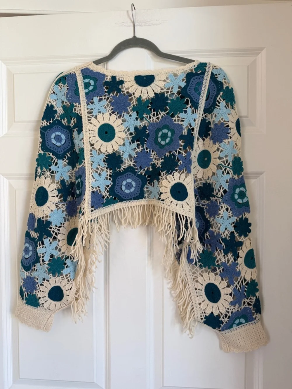 House of Harlow 1960 Multicolor Crochet Sweater Top - Picture 8 of 8